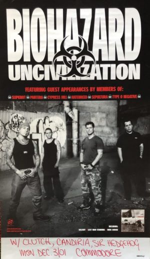 Biohazard - “Uncivilization” album promo 13"x32"