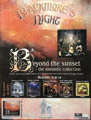 Blackmore's Night - “Beyond The Sunset” album promo 18"x24