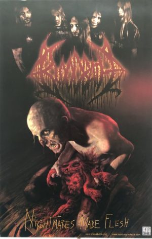 Bloodbath - “Nightmares Made Flesh” album promo 11"x17"
