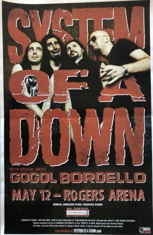System of a Down / Gogol Bordello - “Vancouver” 11"x17"