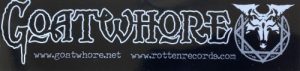 Goatwhore - "Logo" Sticker