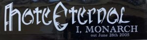 Hate Eternal - "I, Monarch" Sticker